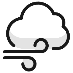 Weather Cloud Wind 4 Icon from Ultimate Colors Set