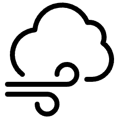 Weather Cloud Wind 4 Icon from Ultimate Light Set