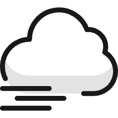 Weather Cloud Wind Icon from Ultimate Colors Set