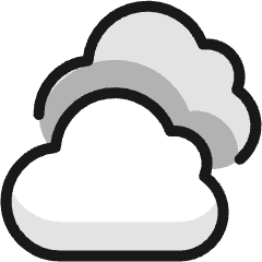 Weather Clouds Icon from Ultimate Colors Set