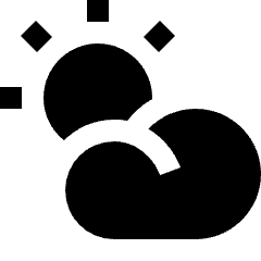 Weather Cloudy Icon from Nova Solid Set