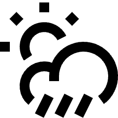 Weather Cloudy Rain Icon from Nova Line Set