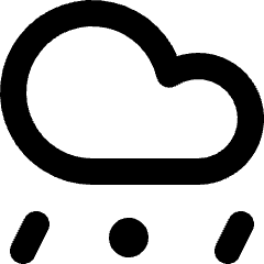 Weather Hail Icon from Micro Line Set