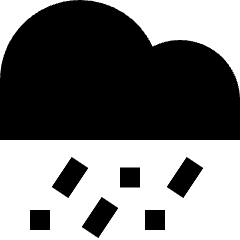Weather Hail Icon from Sharp Solid Set