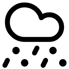 Weather Hail Icon from Core Line Set