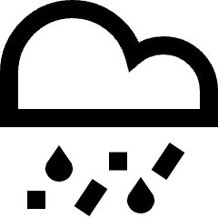 Weather Mix Icon from Sharp Line Set