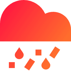 Weather Mix Icon from Sharp Gradient Set