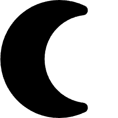 Weather Moon Crescent 1 Icon from Nova Solid Set