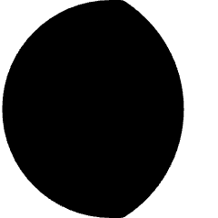 Weather Moon Gibbous Icon from Nova Solid Set