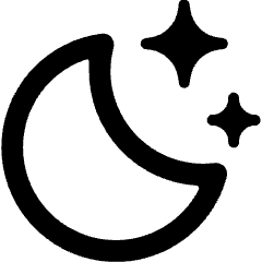 Weather Night Clear Icon from Ultimate Bold Set