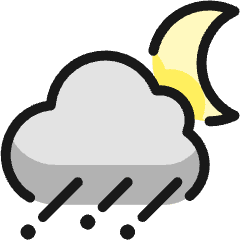 Weather Night Hail Icon from Ultimate Colors Set