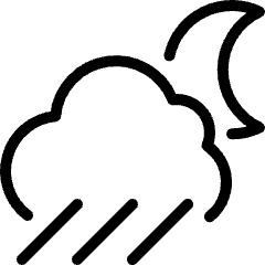 Weather Night Rain Icon from Ultimate Light Set