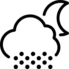 Weather Night Snow Icon from Ultimate Light Set