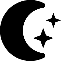 Weather Night Star 1 Icon from Nova Solid Set