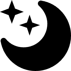 Weather Night Star Icon from Nova Solid Set