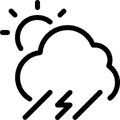 Weather Rain Thunder Icon from Ultimate Light Set