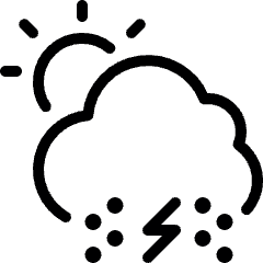 Weather Snow Thunder Icon from Ultimate Light Set