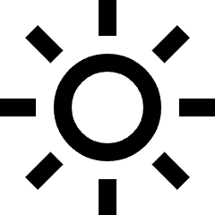 Weather Sun Icon from Nova Line Icons Set