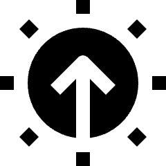 Weather Sunrise Icon from Nova Solid Set