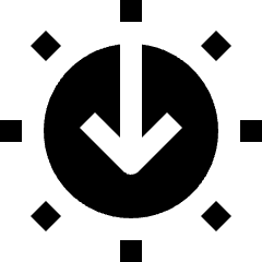 Weather Sunset Icon from Nova Solid Set