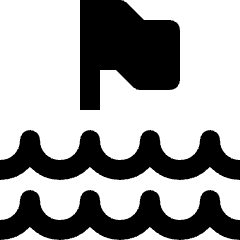 Weather Water Level Icon from Nova Solid Set