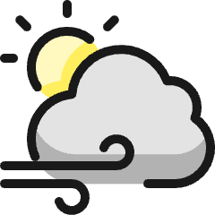 Weather Wind 1 Icon from Ultimate Colors Set