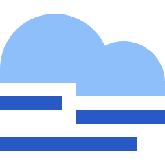 Wind Cloud Icon from Sharp Flat Set