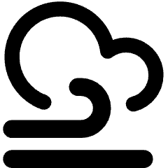 Wind Cloud Icon from Core Remix Set