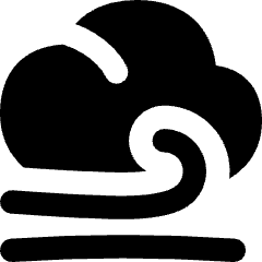 Wind Cloud Icon from Flex Solid Set