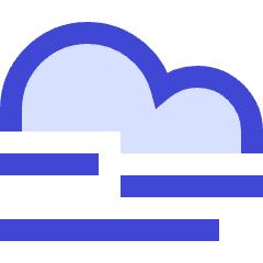 Wind Cloud Icon from Sharp Duo Set