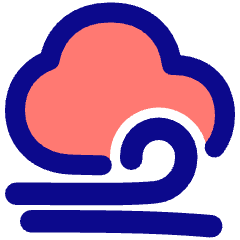 Wind Cloud Icon from Plump Pop Set