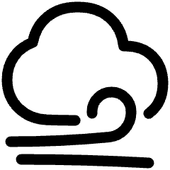 Wind Cloud Icon from Plump Line Set