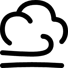 Wind Cloud Icon from Flex Line Set