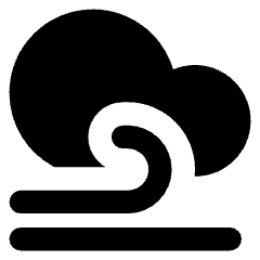 Wind Cloud Icon from Core Solid Set