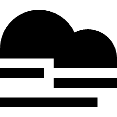 Wind Cloud Icon from Sharp Solid Set