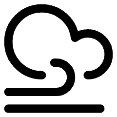 Wind Cloud Icon from Core Line Set
