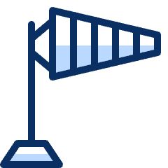 Wind Flag Icon from Cyber Duotone Set