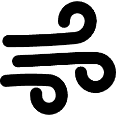 Wind Flow 1 Icon from Plump Solid Set