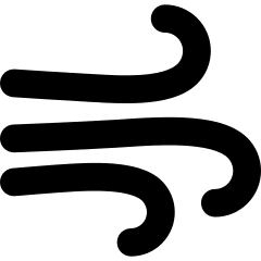 Wind Flow 1 Icon from Flex Solid Set