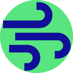 Wind Flow 1 Icon from Sharp Pop Set