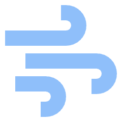 Wind Flow 1 Icon from Sharp Flat Set