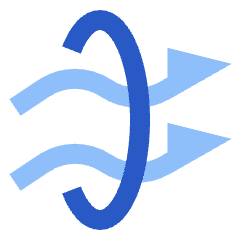 Wind Flow 3 Icon from Sharp Flat Set