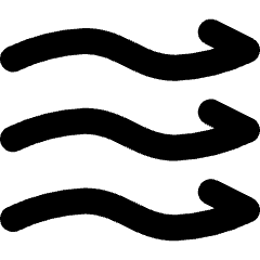 Wind Flow Icon from Micro Line Set