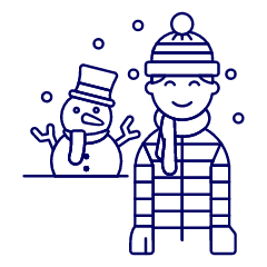 Winter Snowman 5 Illustration from UX Line Set