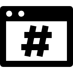 App Windows Hashtag Icon from Nova Line Set
