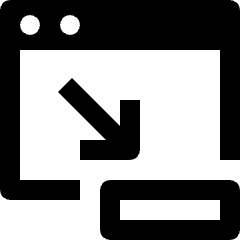 Page Minimize Icon from Nova Line Set