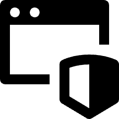 Page Security Shield Icon from Nova Line Set