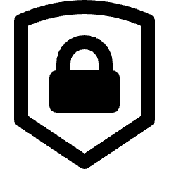 Shield Lock Icon from Nova Line Set