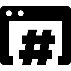 App Windows Hashtag Icon from Nova Solid Set