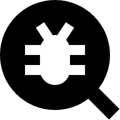 Computer Bug Search Icon from Nova Solid Set